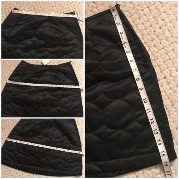 Guess Jeans RETRO Quilted Black Mini Skirt NWT 32M - Picture 7 of 7